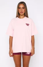 11th Street City Girl At Heart Oversized Strawberry Whip Tee-1