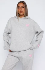 11th Street Keeping It Real Oversized Hoodie Jelly Bean-2