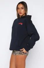 11th Street She's So Lucky Oversized Hoodie Blueberry Twist-2