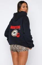 11th Street She's So Lucky Oversized Hoodie Blueberry Twist-3