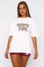 11th Street She's So Lucky Oversized Leopard Splice Tee-1