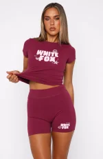 11th Street Sweet Kisses Bike Shorts Very Berry-1