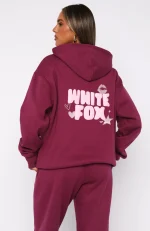 11th Street Sweet Kisses Oversized Hoodie Very Berry-3