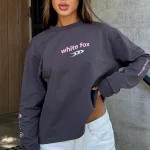 All Around Me Long Sleeve Charcoal Tee