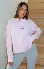 All Around Me Long Sleeve Pink Tee