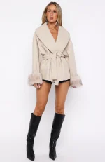 All My Friends Jacket Beige-5