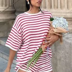 All The Little Things Red Stripe Top