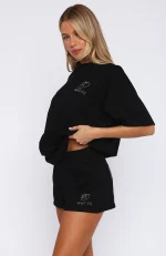 Always Shining Lounge Black Short-2