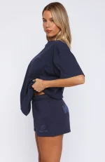 Always Shining Lounge Navy Short-2
