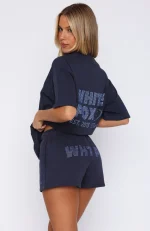 Always Shining Lounge Navy Short-3