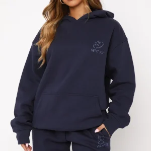 Always Shining Oversized Hoodie Navy-1
