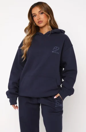 Always Shining Oversized Hoodie Navy-1