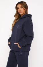 Always Shining Oversized Hoodie Navy-2