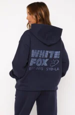 Always Shining Oversized Hoodie Navy-3