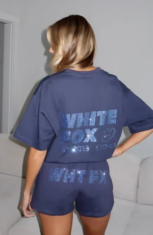 Always Shining Oversized Navy Tee-1