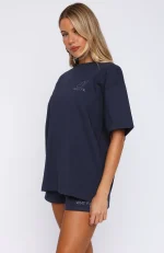 Always Shining Oversized Navy Tee-2