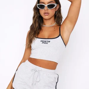 Another Level Relaxed Grey Marle Short-1