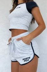 Another Level Relaxed Grey Marle Short