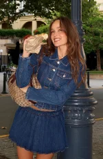 Ayla Denim Jacket Dark Blue-5