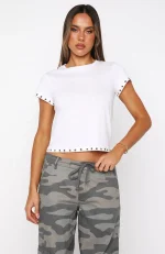 Back To Back White Tee