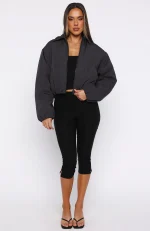 Back To Friends Jacket Charcoal-4