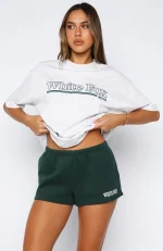 Brand New Start Lounge Forest Green Short-1