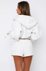 Can't Miss It Lounge Grey Short-3