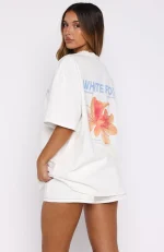 Care For You Oversized White Tee-4