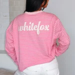 Catch The Drift Long Sleeve Dark Pink-Light Pink Stripe Tee