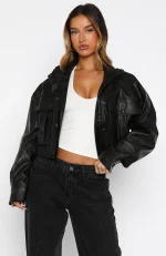 Changing Faces Pu Jacket Black-1