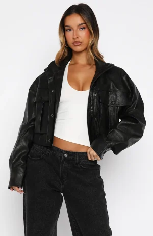 Changing Faces Pu Jacket Black-1