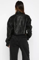 Changing Faces Pu Jacket Black-3