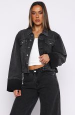 Charlotte Denim Jacket Black Acid-2