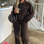 Charlotte Denim Jacket Chocolate Wash