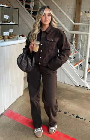 Charlotte Denim Jacket Chocolate Wash