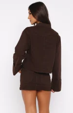 Charlotte Denim Jacket Chocolate Wash-4