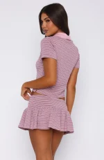 Check The Scores Polo Pink Tee-3