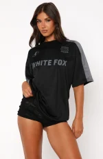 Checking Up On You Oversized Black-Charcoal Jersey-1