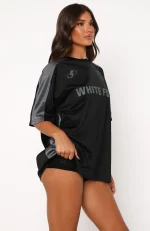 Checking Up On You Oversized Black-Charcoal Jersey-1