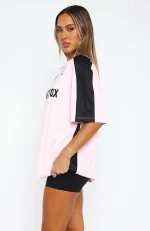 Checking Up On You Oversized Light Pink Jersey-2