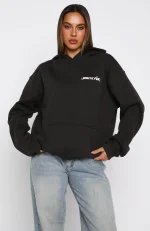 Christmas Feeling Oversized Hoodie Charcoal-3