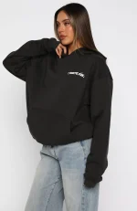 Christmas Feeling Oversized Hoodie Charcoal-4