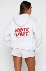 Christmas Feeling Oversized Hoodie Grey Marle-4