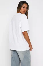 Christmas Feeling Oversized White Tee-4