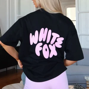 Club 14 Allie Oversized Black Tee