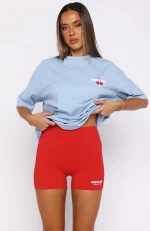 Club 14 Cassie Bike Red Short-1