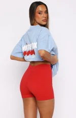 Club 14 Cassie Bike Red Short-3