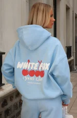 Club 14 Cassie Boxy Hoodie Blue