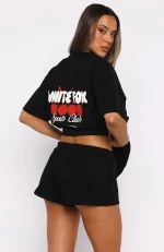 Club 14 Cassie Lounge Black Short-3