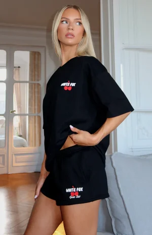 Club 14 Cassie Lounge Black Short